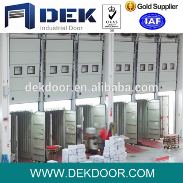 Industrial galvanized steel security sectional door