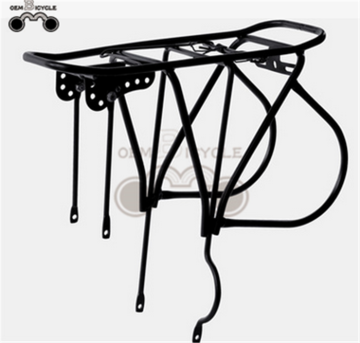 high quality steel Black Bicycle Luggage