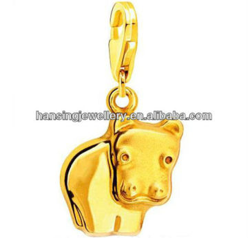 wholesale alloy gold cattle pendant