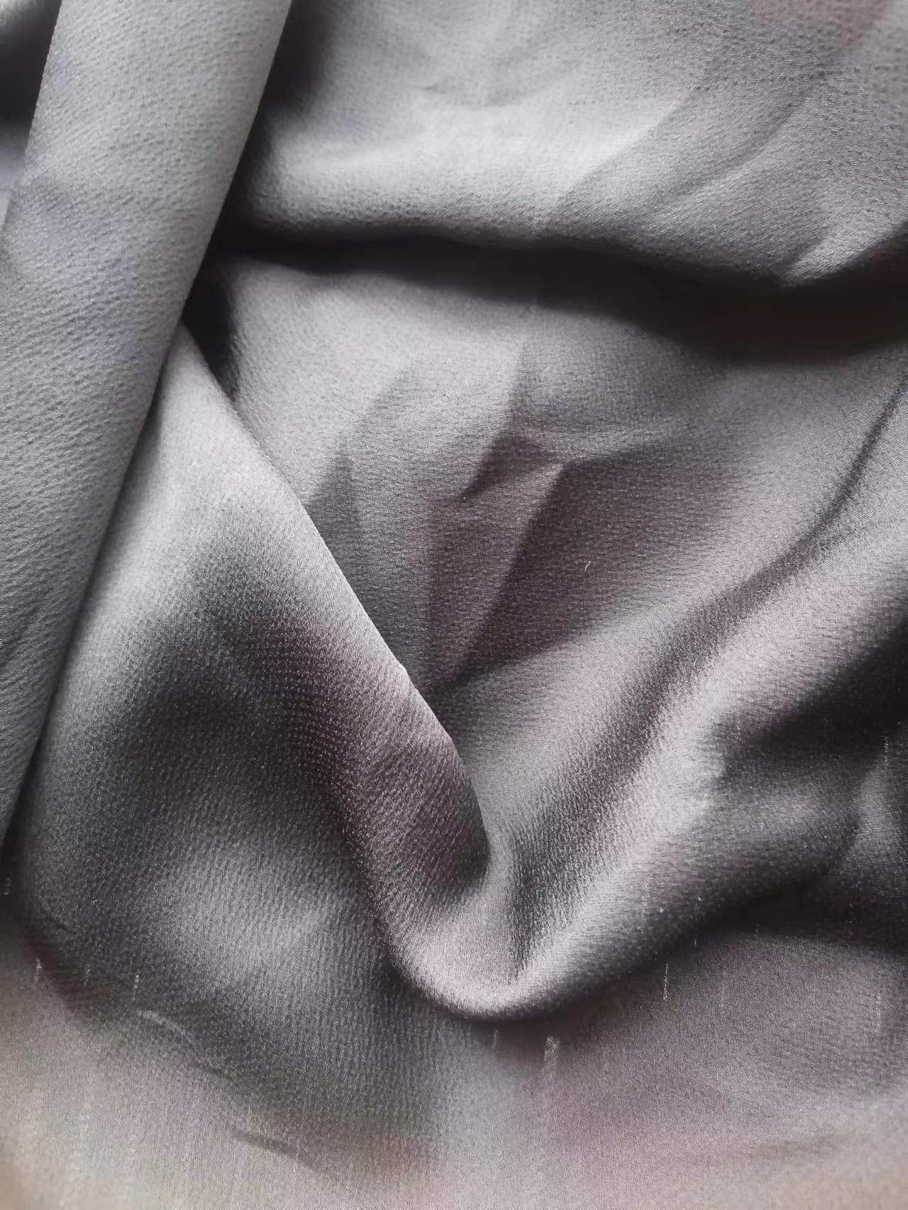 Polyester woven bubble satin spandex