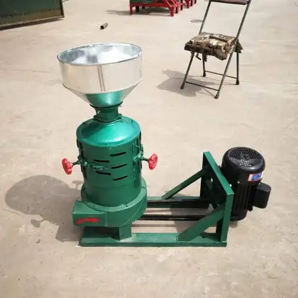 Diesel Engine Motor Powered Corn Kernel Peeling Machine & Rice Mill