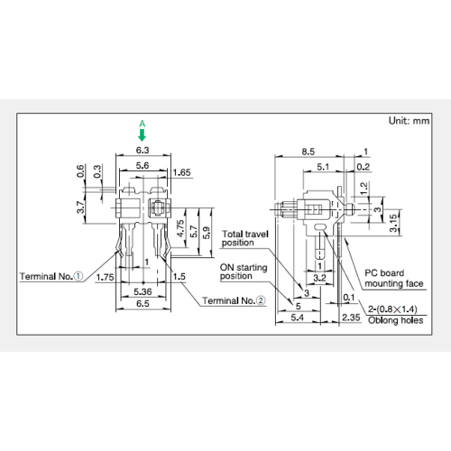 Universal type Detection switch