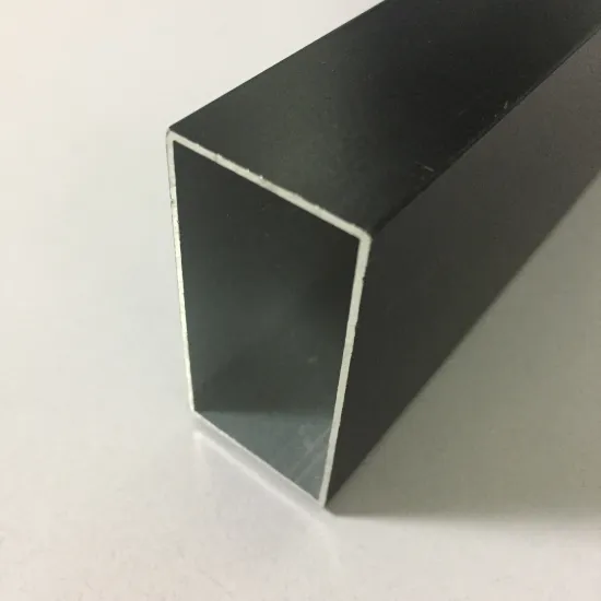 Black extrusion aluminum square tube