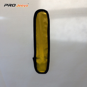 Bracciale riflettente elastico in PVC giallo di sicurezza con torcia a LED