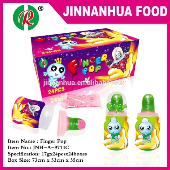 finger pop with powder candy