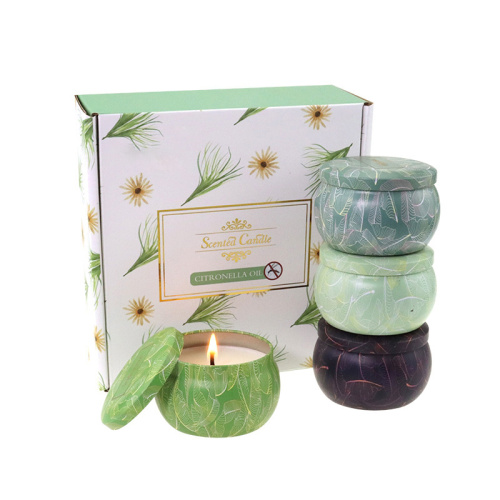  Wholesale Tin Candles Custom Homemade Incense Strong Scented Candles Gift Set Manufactory