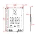 6.4 inch black and white segment display