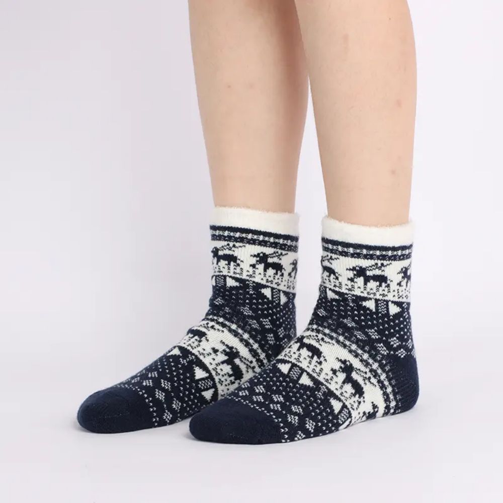 Non Skid Fleece Slipper Socks