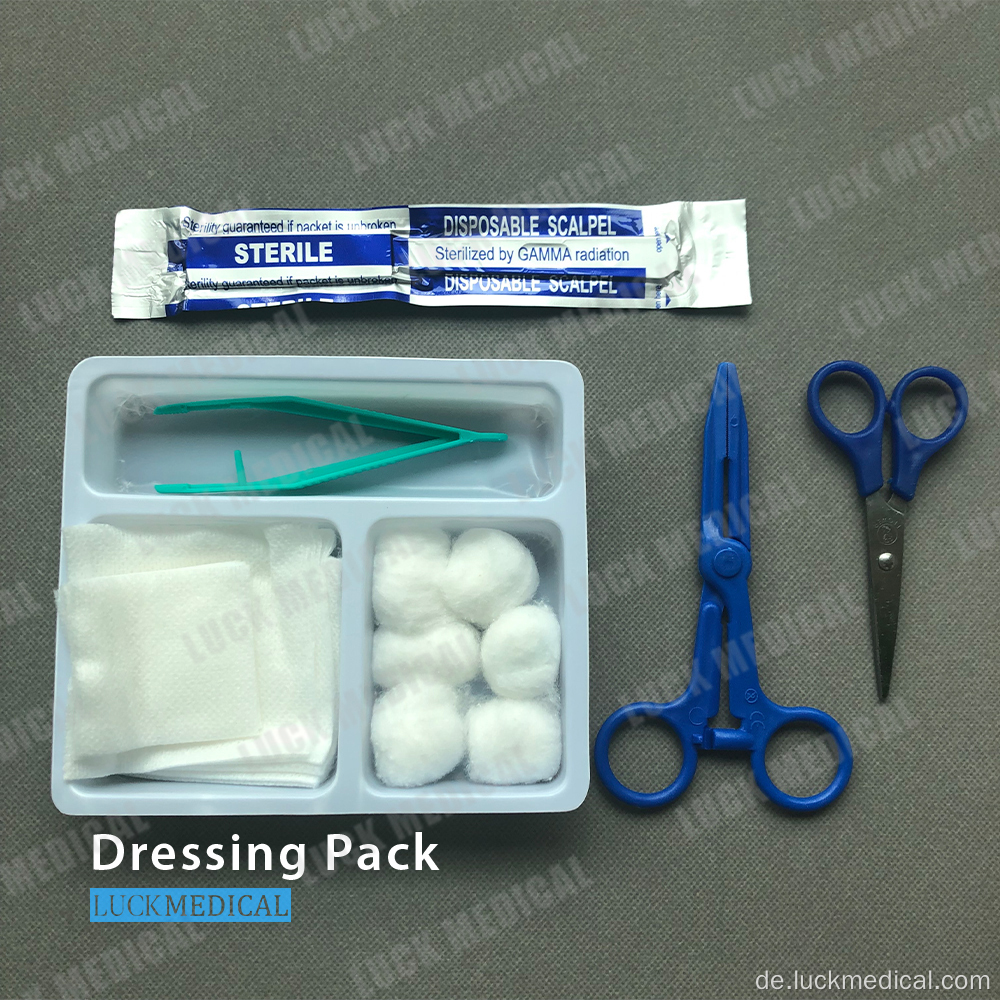 Medizinischer Dreset -Set -Dressingpack