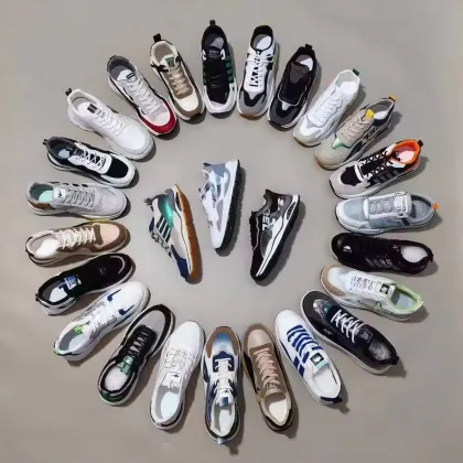 Trendy Thin Men's Shoes: Clearance Price Mesh Thick-soled Fashion Running Shoes in Stock