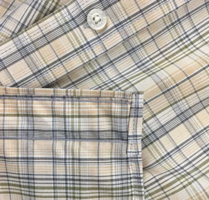 men's grid casual shirt environmental design shirt