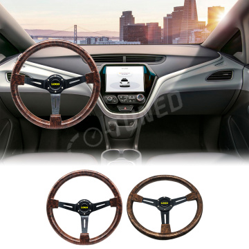 350 mm Classic Universal Racing Wood Car Personalizza il volante logo
