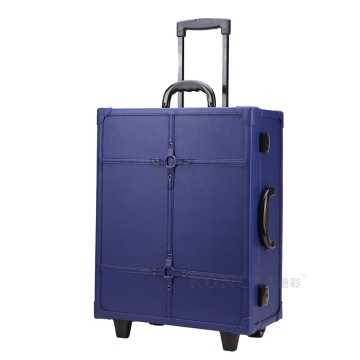 Newest Blue Pu Makeup Station with Light