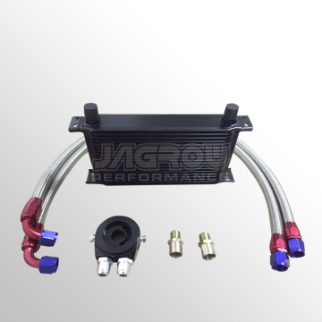 19 Row AN-10AN Engine Transmission Universal Oil Cooler Kit
