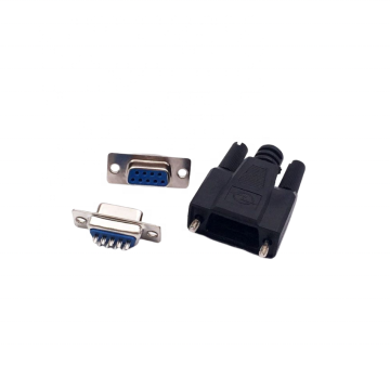 Série de connecteur DB9 en plastique noir pour le câblage automobile