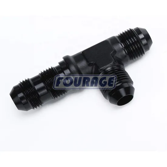 Aluminum Tee Fitting AN Male Flare Bulkhead Adapter for Fuel Line