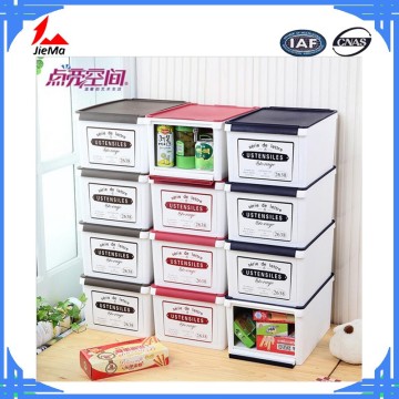 2016 wholesale houseware multifunction front open plastic storage box