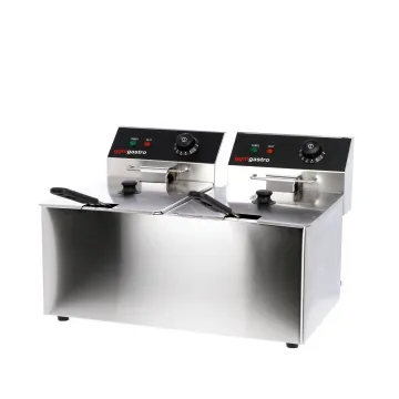 China Factory Wholesale Big Lots Multifunctions Efk643-8+8 10L Hotel Restaurant Kitchen Food Potato Small Chips Oil Commercial Electric Deep Fryer Efk643-8+8
