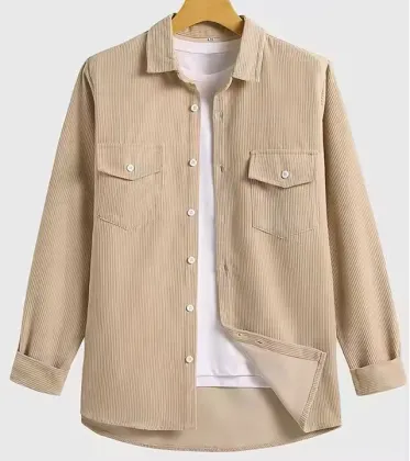 Autumn Winter Retro Corduroy Jacket Short Men's