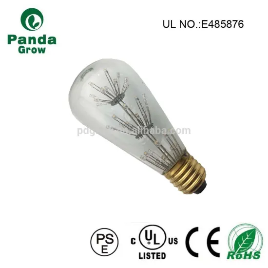 squirrel cage style bar decorative lamp 2700k 110v length 64MM light starry led bulb e27 socket st64