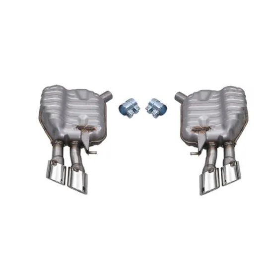 S8 Style Stainless Steel Rear Bumper Exhaust for AUDI A8 2015-2017