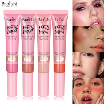 Customizable Long-Lasting Liquid Soft Cream Blush with Waterproof Facial Contouring Stick