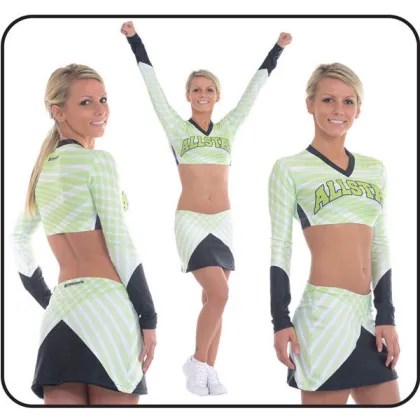 Full Sublimation Cheerleading Sportswear , Hot Cheerleading Uniforms