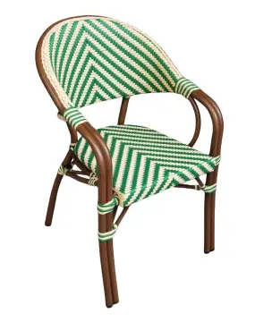 Stackable Aluminum Chairs for Patio, Balcony, and Outdoor Tables near Hotel Pool
