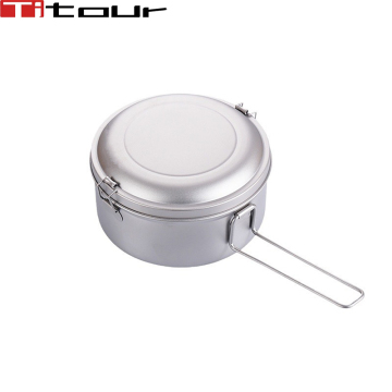 Pure Titanium Double-Layer Lunch Box