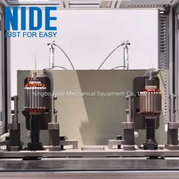 Automatic two stations BLDC rotor coil winding machine