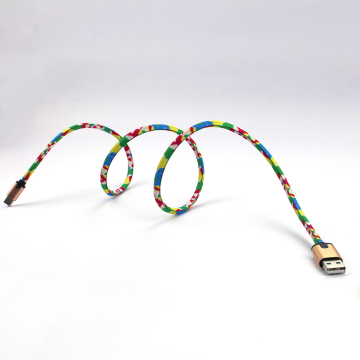 new gadgets 2016 LED light colorful nylon sholeace usb cable usb extension type c cable
