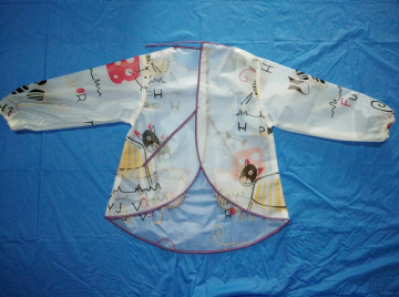 Printed baby plastic apron