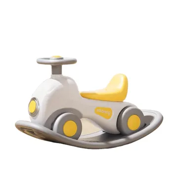 English Plastic Wooden Baby Rocking Horse Toy for Kids and Adults