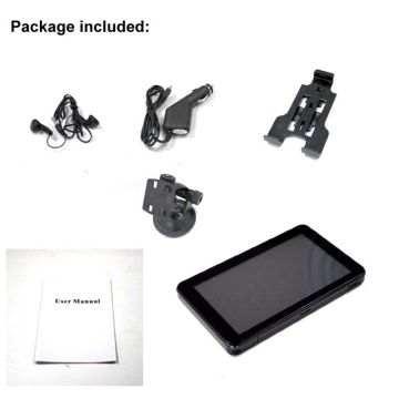 Micro Sd 8gb Gps Car Navigation System , 480x272 5 Inch Tft Lcd