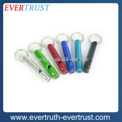 promotional emergency custom keychain metal dog whistle