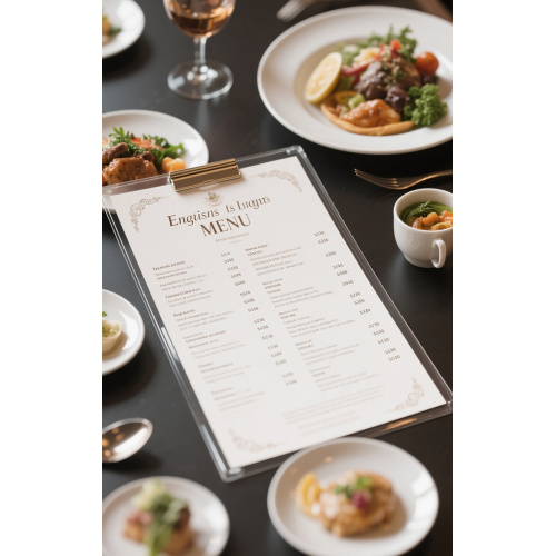 Product parameters and production process of the menu