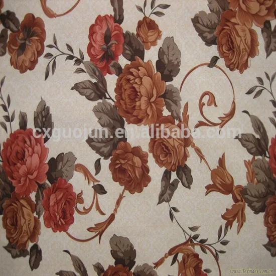 classic partten polyester transfer printing fabric with a cartoon pattern