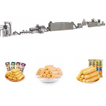Corn Extruded Puffed Snack Food Production Line