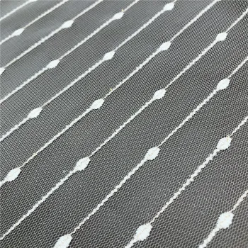 Tulle Lace with Stripes Dots for Girl's Dress