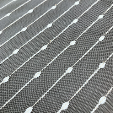 Tulle Lace with Stripes Dots for Girl's Dress