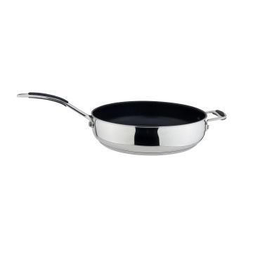 TP1436 Stainless Steel Frypan with nonstick Coating