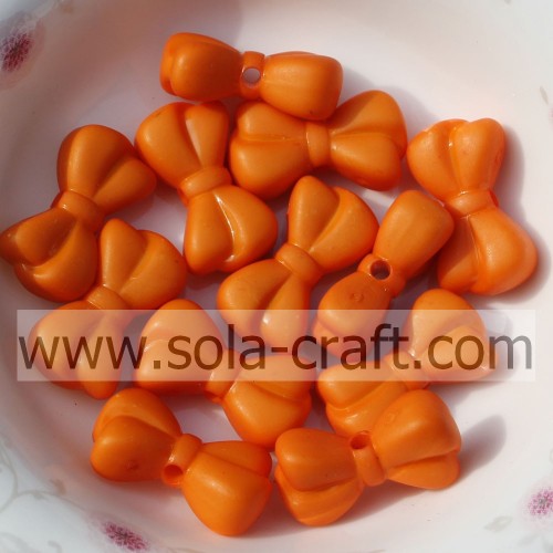 Matte Loose Plastic Beads Fashion Acrylic Solid Jewelry Butterfly Beads