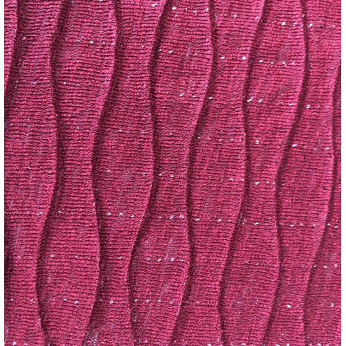 Ribbed wire crimped fabric