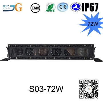 Single Row Off Road LED Light Bar 72W Led Bar High Low Beam 72W Wholesale Led Light Bar