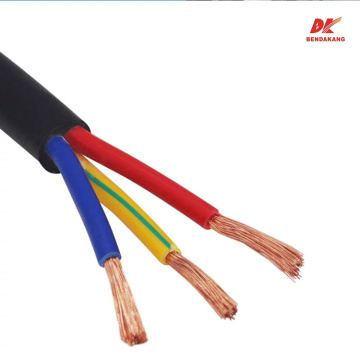 Cable de cableado de PVC flexible aislado y enfundado H05VV-F