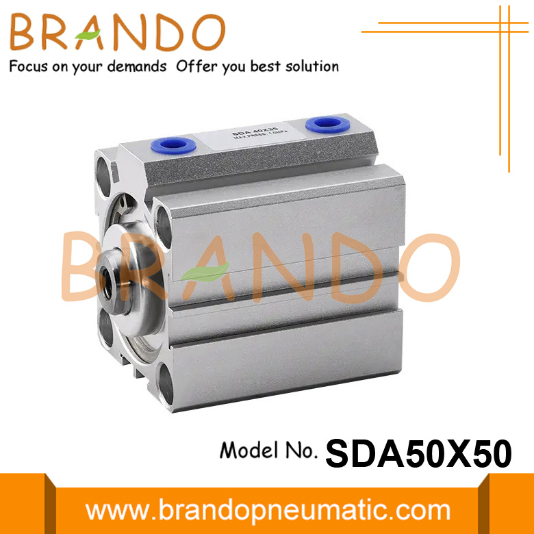 High Quality SDA50x50 Pneumatic SDA50-50mm Double Acting Compact AIR Cylinder 