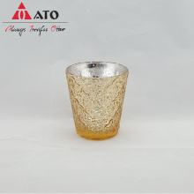 Clear Candle Cup mit Aluminzing &amp; Spray Color Home Decor