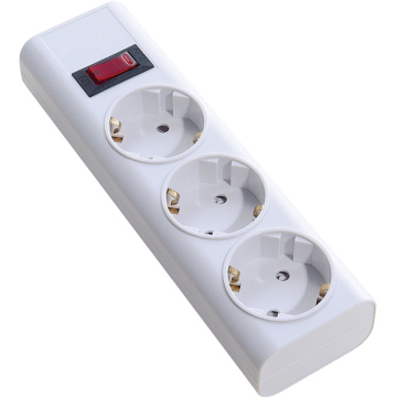 OEM European Standard 3-Way Power Strip with EU Plug 1.5m Extension Board Socket and Switch