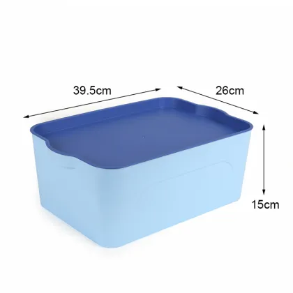 Household Plastic Storage Box with Lid - Multifunctional Organizing Solution