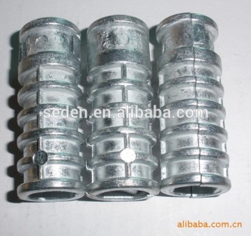 Good quality white /yellow Zinc alloy of Lag screw shields